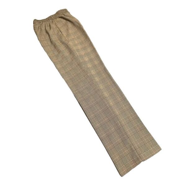 Vintage 70s Cape Cod sportswear black and white check pleated pull on pants XXS - Picture 4 of 9